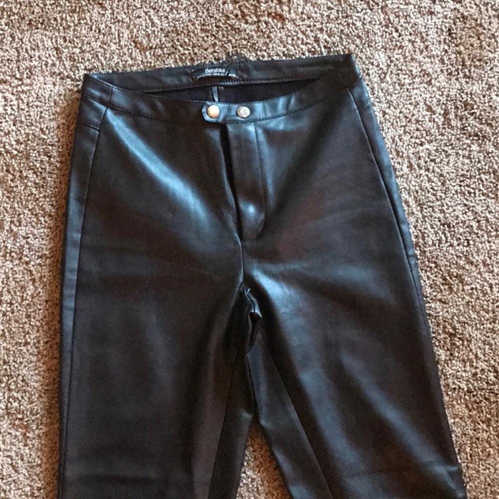 Black leather pants